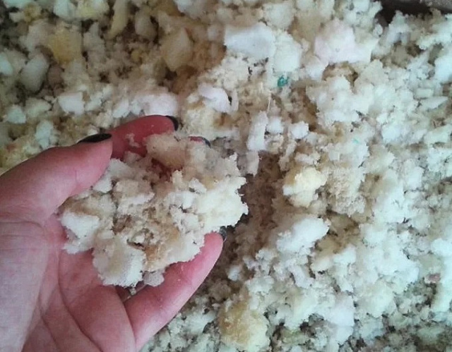 Дробление и разрыв пенополиуретана